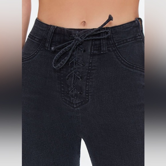 High Rise Lace Up Boot Jeans - Picture 6 of 16